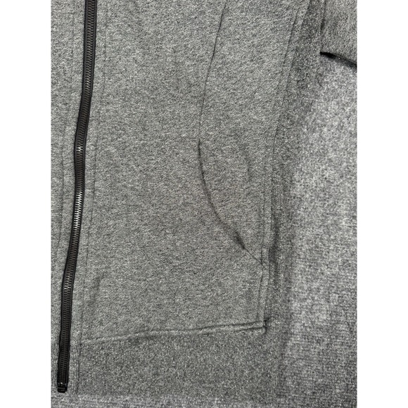 Lululemon Scuba Hoodie Jacket Light Cotton Fleece Full Zip‎ Heathered Black - Picture 5 of 14